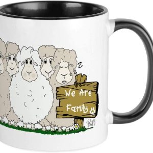 Best Cute CafePress Sheep Family Mug Mugs Ceramic Coffee Mug, Tea Cup 11 oz