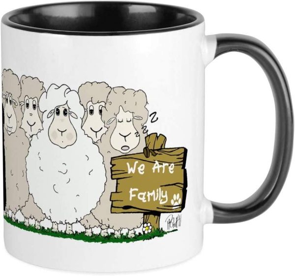 Best Cute CafePress Sheep Family Mug Mugs Ceramic Coffee Mug, Tea Cup 11 oz