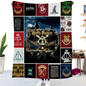 Deathly Hallows Harry Potter Movie Blanket