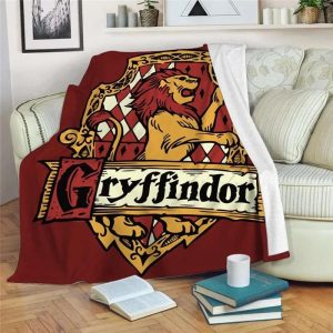 Gryffindor Emblem Big Logo Harry Potter Blanket