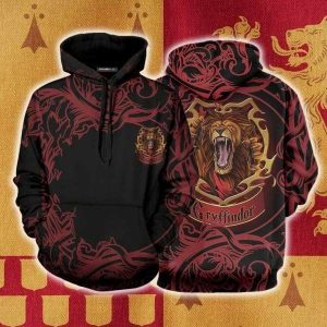 Harry Potter Gryffindor House 3D Hoodie
