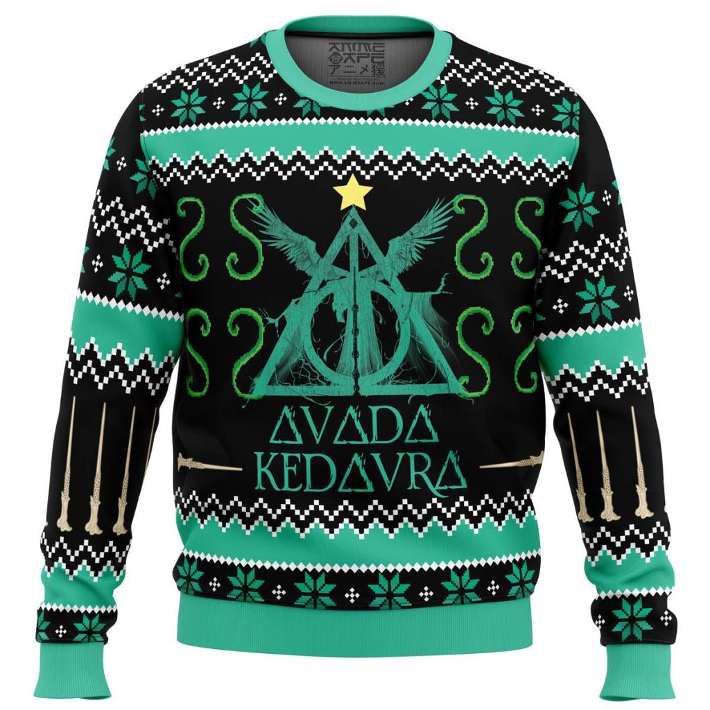 Harry Potter Spell Avada Kedavra Ugly Sweater 1