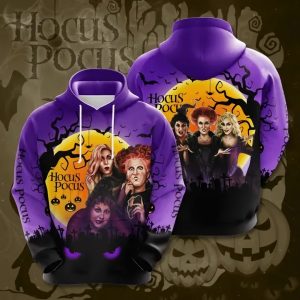 Hocus Pocus Halloween Witches 3D Hoodie 1