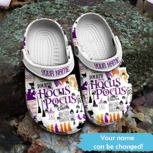 Hocus Pocus Pattern Personalized Crocs