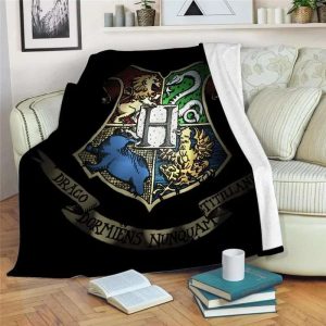 Hogwarts House Mascots Harry Potter Plush Blanket