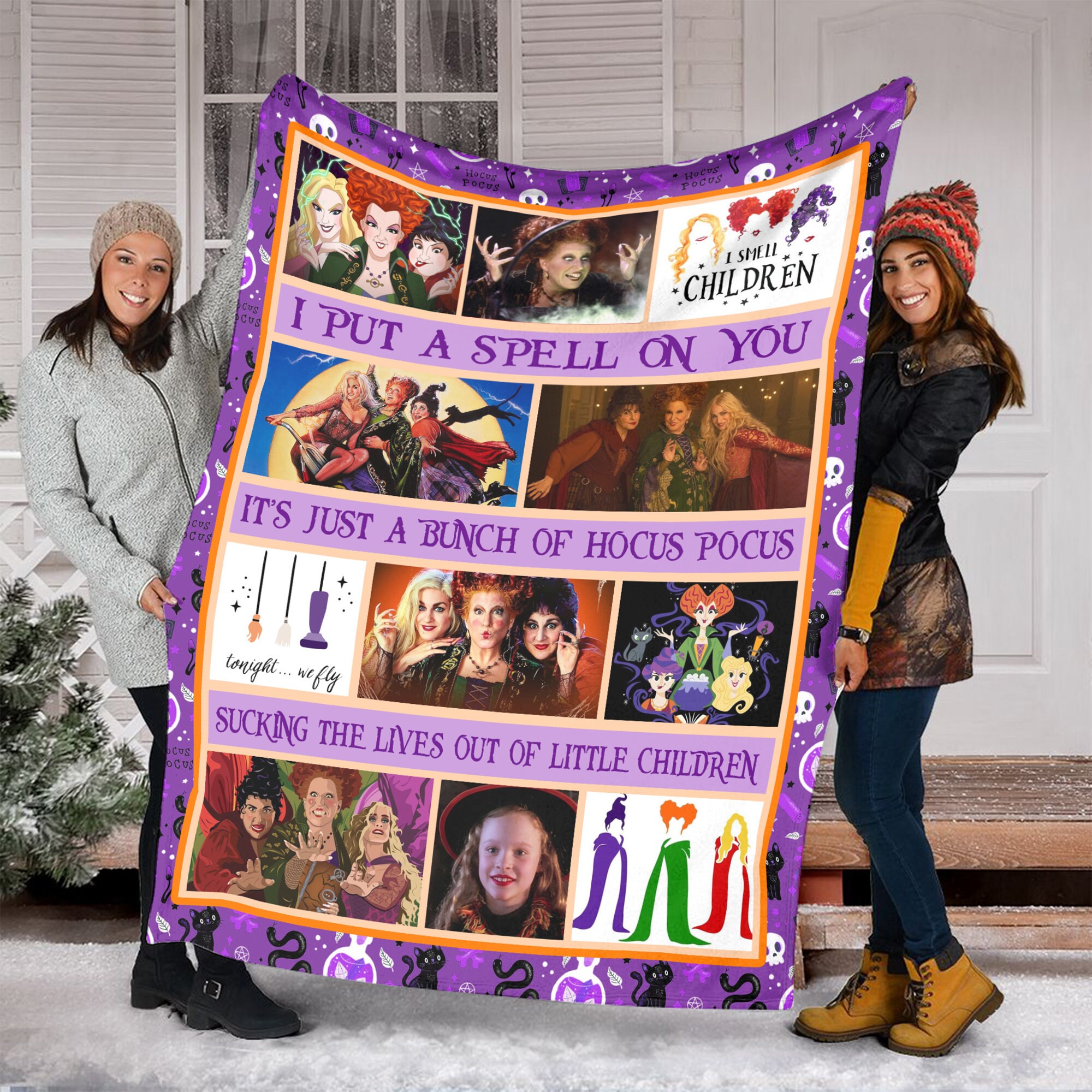 I Put A Spell On You Hocus Pocus Blanket