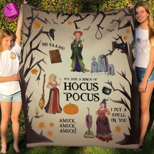 It’s Just A Bunch Of Hocus Pocus Disney Halloween Blanket