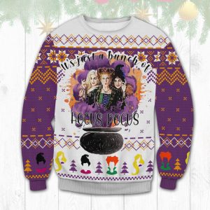 It’s Just A Bunch Of Hocus Pocus Christmas Ugly Sweater