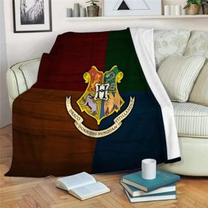 Logo Harry Potter House Hogwarts Blanket