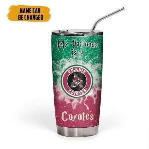 NHL Arizona Coyotes Deathly Hallows Logo Tumbler, Personalized Harry Potter Gifts