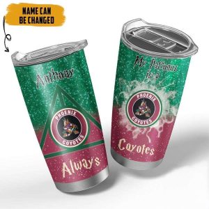NHL Arizona Coyotes Deathly Hallows Logo Tumbler Personalized Harry Potter Gifts 3