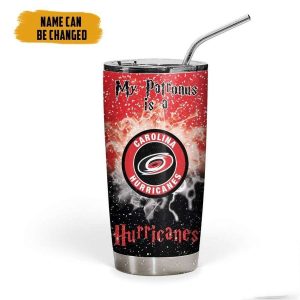 NHL Carolina Hurricanes Deathly Hallows Logo Tumbler Personalized Harry Potter Gifts 1