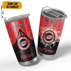 NHL Carolina Hurricanes Deathly Hallows Logo Tumbler Personalized Harry Potter Gifts 2