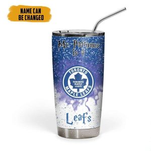 NHL Toronto Maple Leafs Deathly Hallows Logo Tumbler, Personalized Harry Potter Gifts