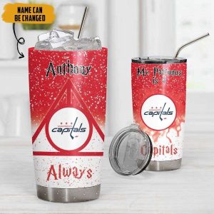 NHL Washington Capitals Deathly Hallows Logo Tumbler Personalized Harry Potter Gifts 1