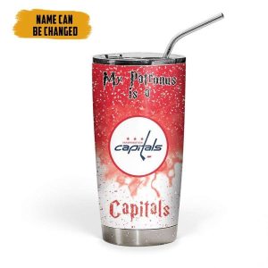 NHL Washington Capitals Deathly Hallows Logo Tumbler, Personalized Harry Potter Gifts