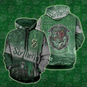 Official Slytherin Logo Harry Potter 3D Hoodie