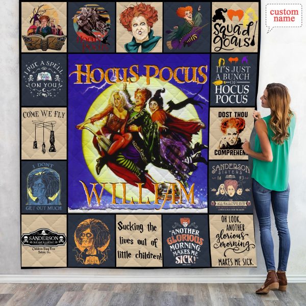 Personalized It’s Just a Bunch of Hocus Pocus 3 Witches Blanket