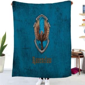 Ravenclaw Blue Eagle Logo Harry Potter Blanket
