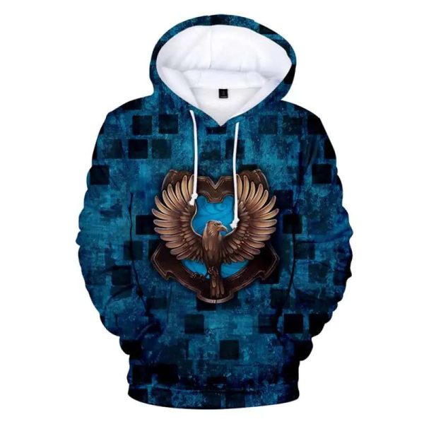 Ravenclaw Crest Eagle Harry Potter 3D Hoodie