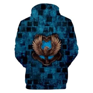 Ravenclaw Crest Eagle Harry Potter 3D Hoodie