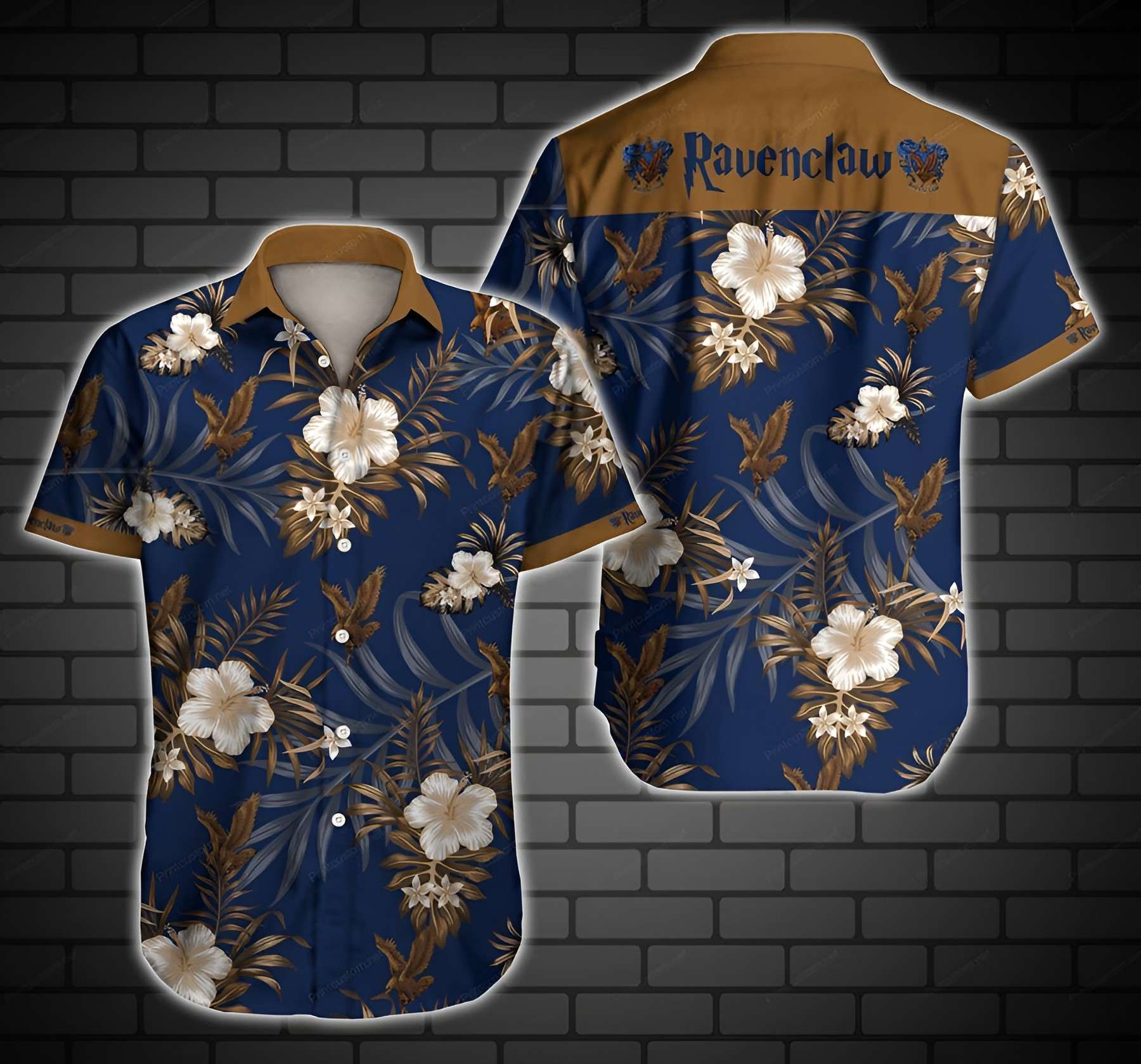 Ravenclaw Eagle Tropical Harry Potter Hawaiian Shirt
