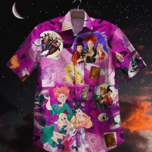 Hocus Pocus 3 Witches Sanderson Sisters Witches Magic Hawaiian Shirt