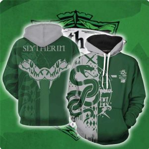 Slytherin House Harry Potter 3D Hoodie