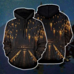 The Great Hall Hogwarts Harry Potter 3D Hoodie