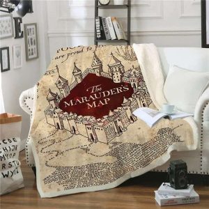 The Marauder’s Map Harry Potter Blanket