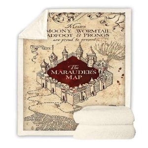 The Marauder's Map Harry Potter Blanket 2