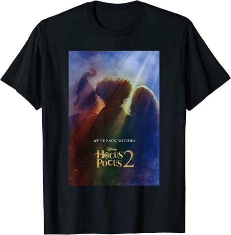 We're Back Witches Disney Hocus Pocus 2 Poster T-Shirt
