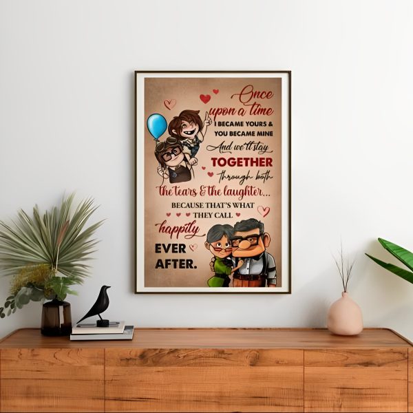 Carl Ellie Poster Once Upon A Time Up Movie Couples Canvas