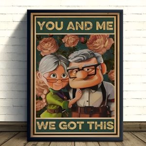 Carl Ellie Up Movie Poster You And Me We Got This Couples Canvas