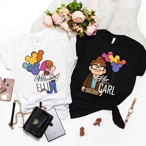 His Ellie Her Carl In Love Disney Couples T-shirt
