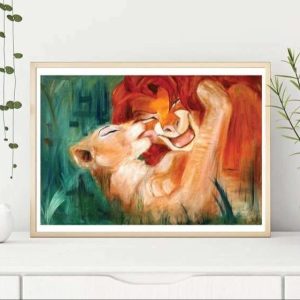 In The Jungle Simba X Nala Poster Cool Gifts For Couples Canvas