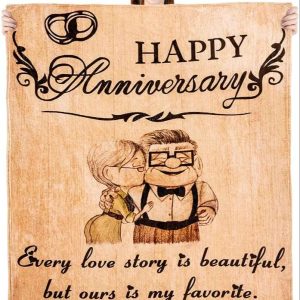 Love U Forever Anniversary Gifts His And Hers, Love Carl And Ellie Couples Blanket