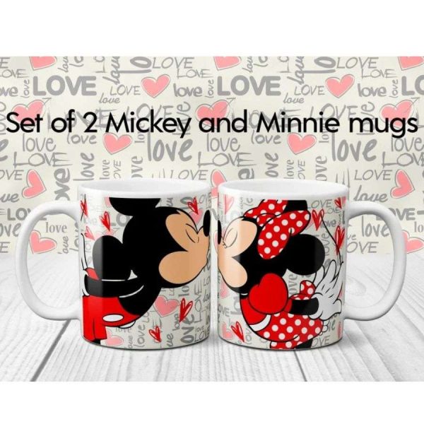 Mickey Love His And Her Couple Coffee Mugs