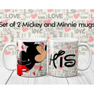 Mickey Love His And Her Couple Coffee Mugs 2