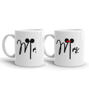 Mr And Mrs Gift Mickey And Minnie Unique Couple Coffee Mugs 1