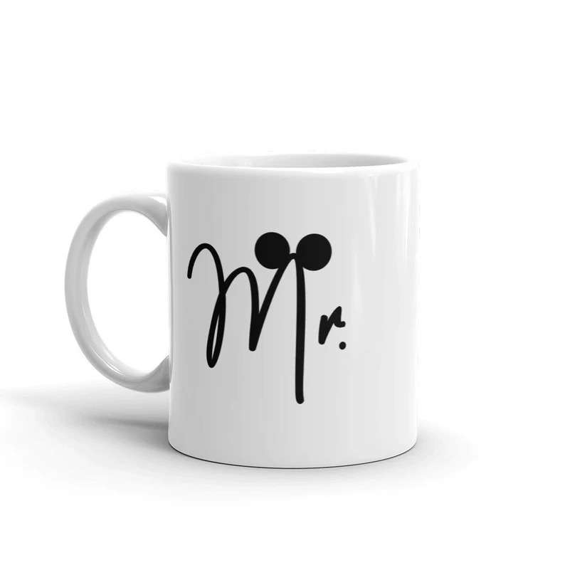 Mr And Mrs Gift, Mickey And Minnie Unique Couple Coffee Mugs
