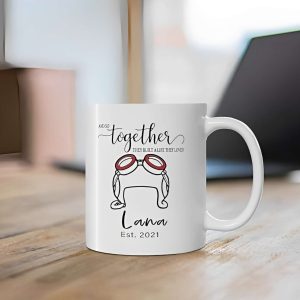 Personalized And Together They Built A Llife They Loved Carl and Ellie Couple Coffee Mugs 3