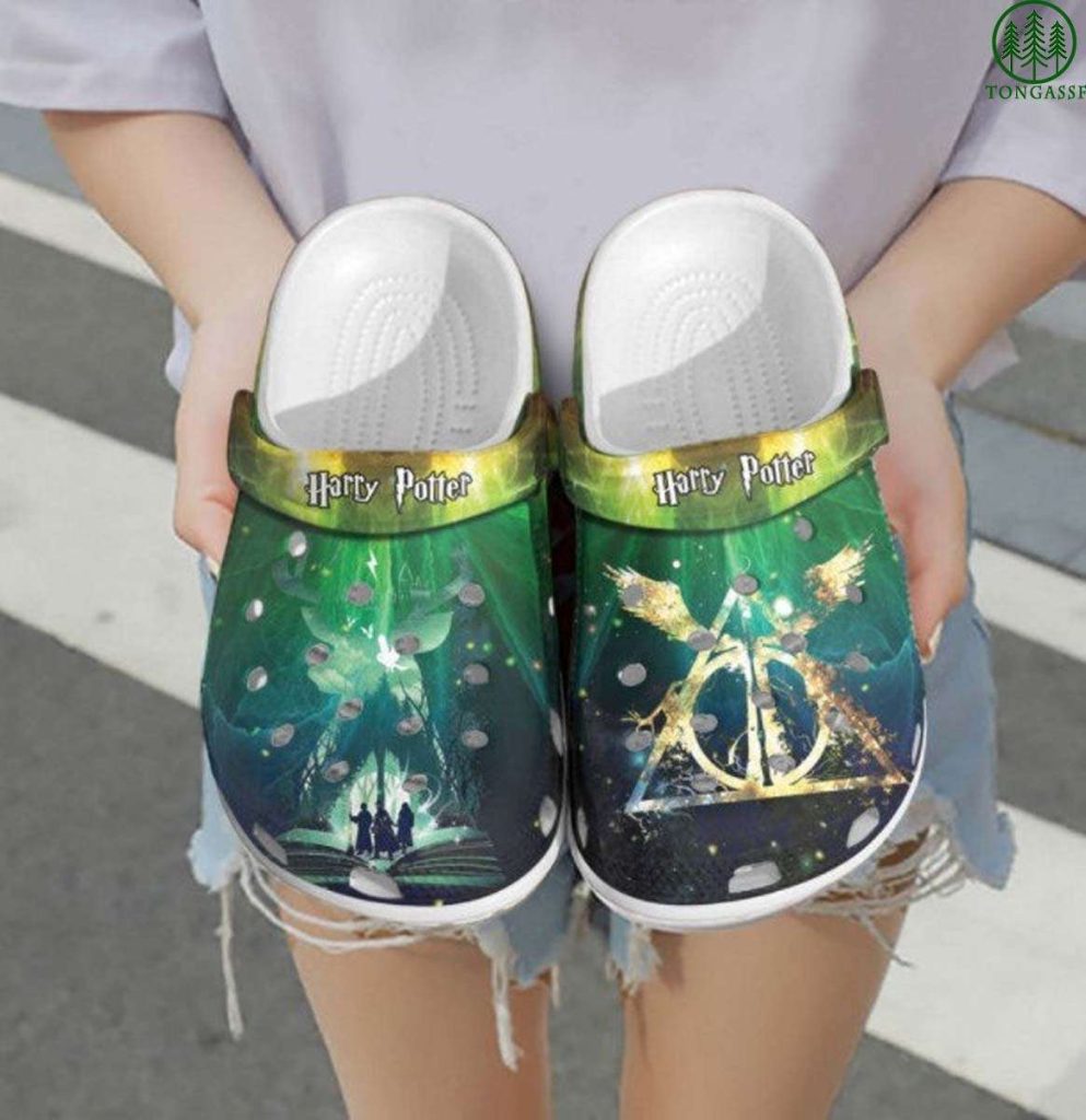 Personalized Deer Patronus And Deathly Hallows Crocs