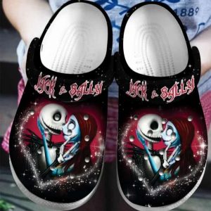 Personalized Jack And Sally Kissing Nightmare Before Christmas Couples Crocs