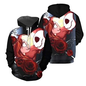 Rose Jack And Sally Cute Couple Hoodie