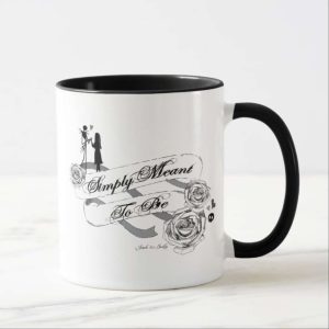 Simply Meant To Be Jack And Sally Couples Coffee Mug