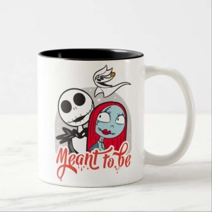 You And I Are Meant To Be Disney Jack And Sally Couples Coffee Mug