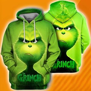 Angry Grinch Funny Christmas Hoodies, The Grinch Hoodie