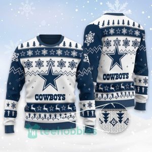Blue Star Dallas Cowboys NFL Ugly Sweater, Coolest Christmas Sweater