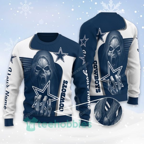 Dallas Cowboys Skull NFL Ugly Sweater Coolest Christmas Sweater 1